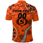 (Custom Personalised) Perth Scorchers ANZAC Day Aboriginal Polo Shirt - LT12