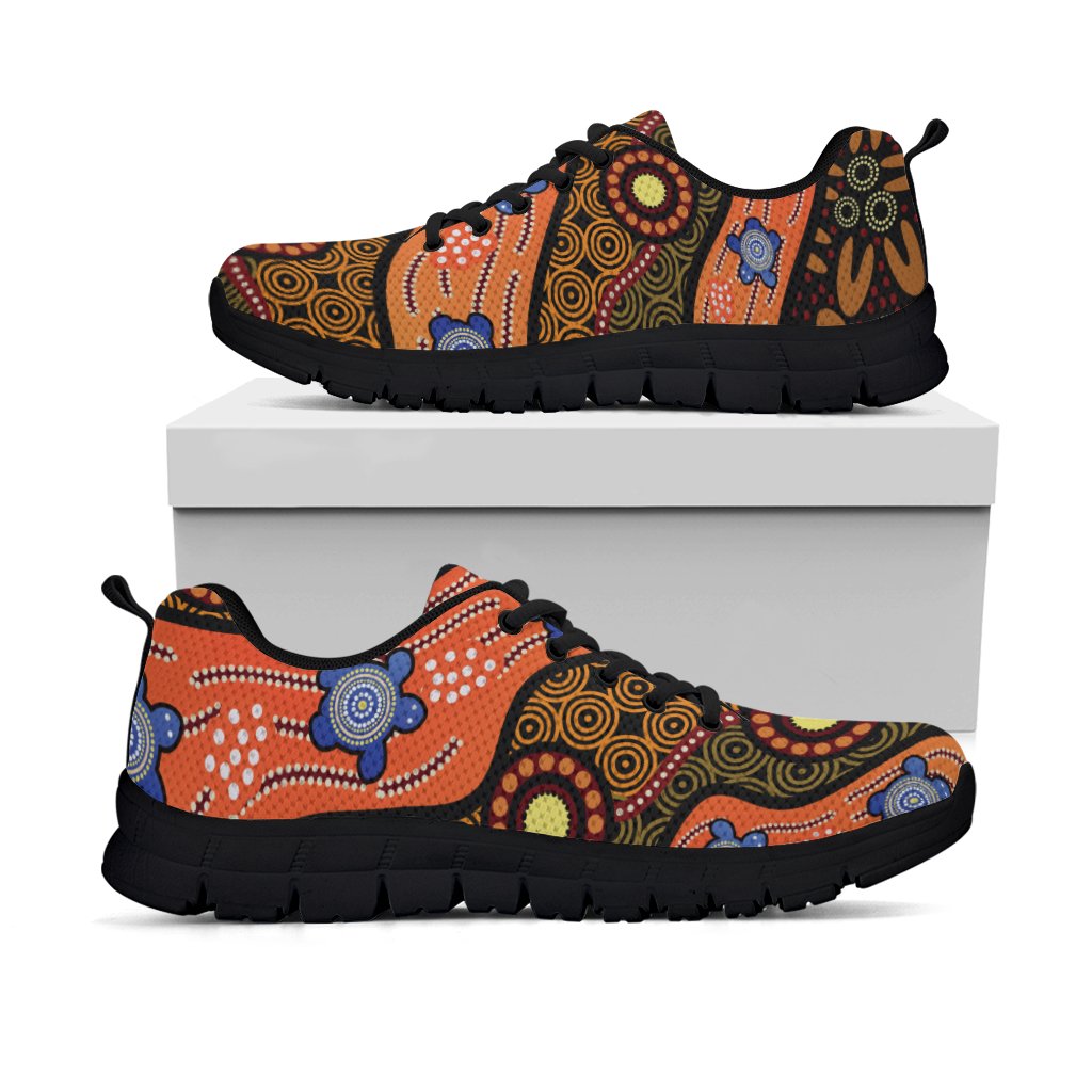 sneaker-aboriginal-dot-unique-style-turtle
