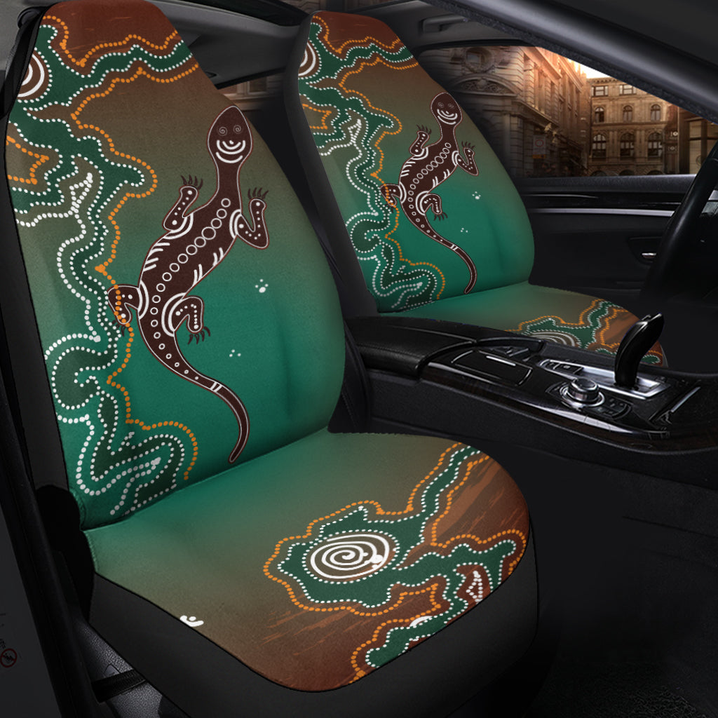 aboriginal-lizard-car-seat-covers-indigenous-dot-painting-art