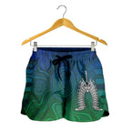 Torres Strait Islander Women's Shorts - Dhari Mask - Vibe Hoodie