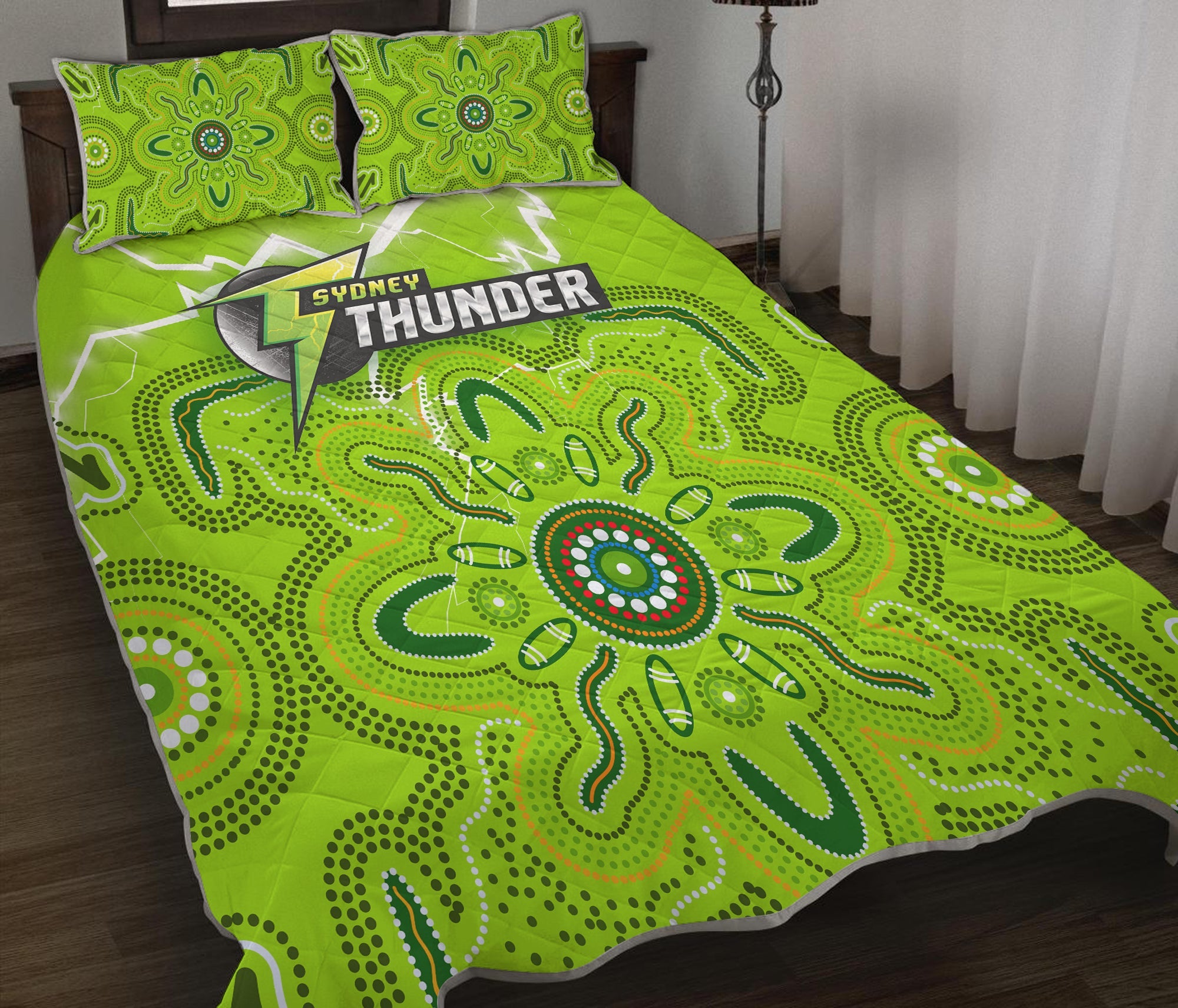 sydney-thunder-quilt-bed-set-aboriginal-style-of-dot