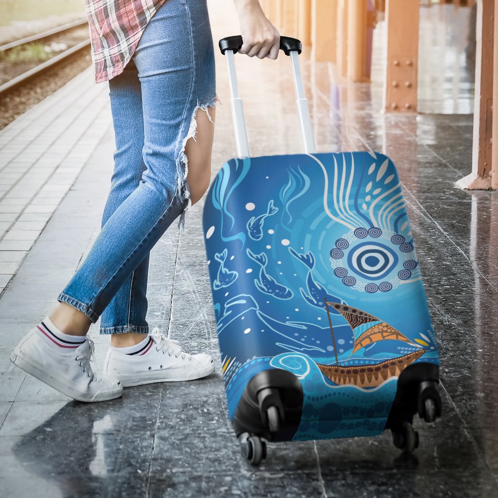 luggage-cover-aboriginal-view-sea-with-fish-and-boat