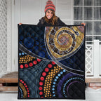 premium-quilts-aboriginal-dot-panting-art-with-snake
