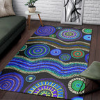area-rug-aboriginal-dot-unique-style-blue