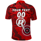 (Custom Personalised) Melbourne Renegades ANZAC Day Aboriginal Polo Shirt - LT12