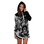 customaboriginal-hoodie-dress-torres-strait-islands-in-wave-black