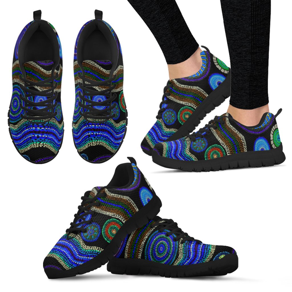 sneaker-aboriginal-dot-unique-style-blue