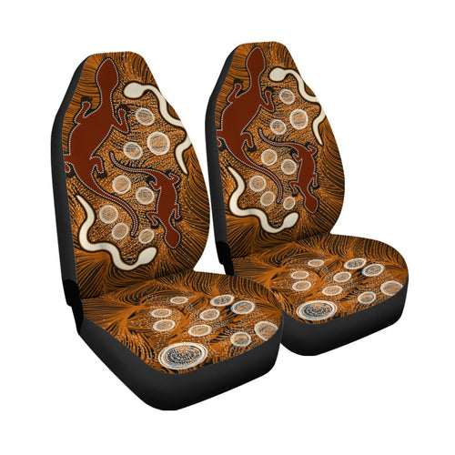 aboriginal-car-seat-covers-indigenous-brown-lizard-and-white-snake
