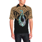 maori-tattoo-polo-shirt-hei-matau-abalone-gold