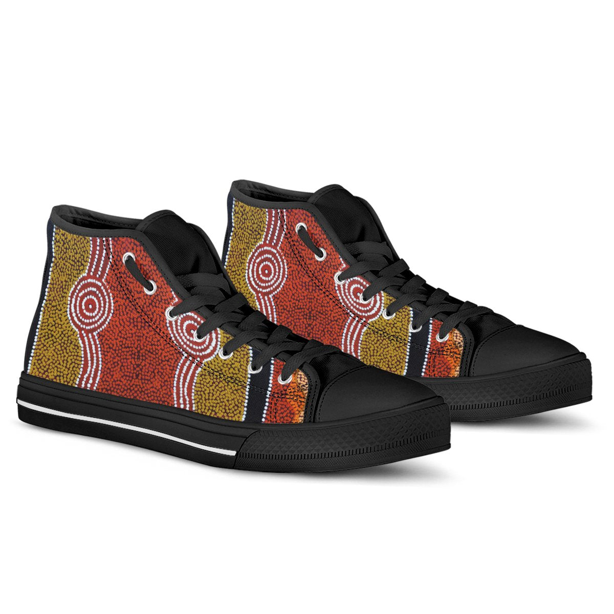 high-top-aboriginal-dot-style