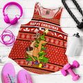 Australia Christmas Kagaroo Aboriginal Pattern