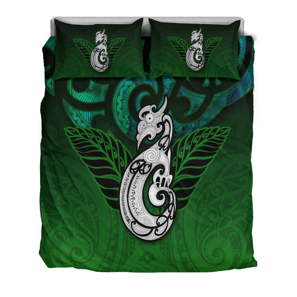 new-zealand-maori-bedding-set-paua-shell-green