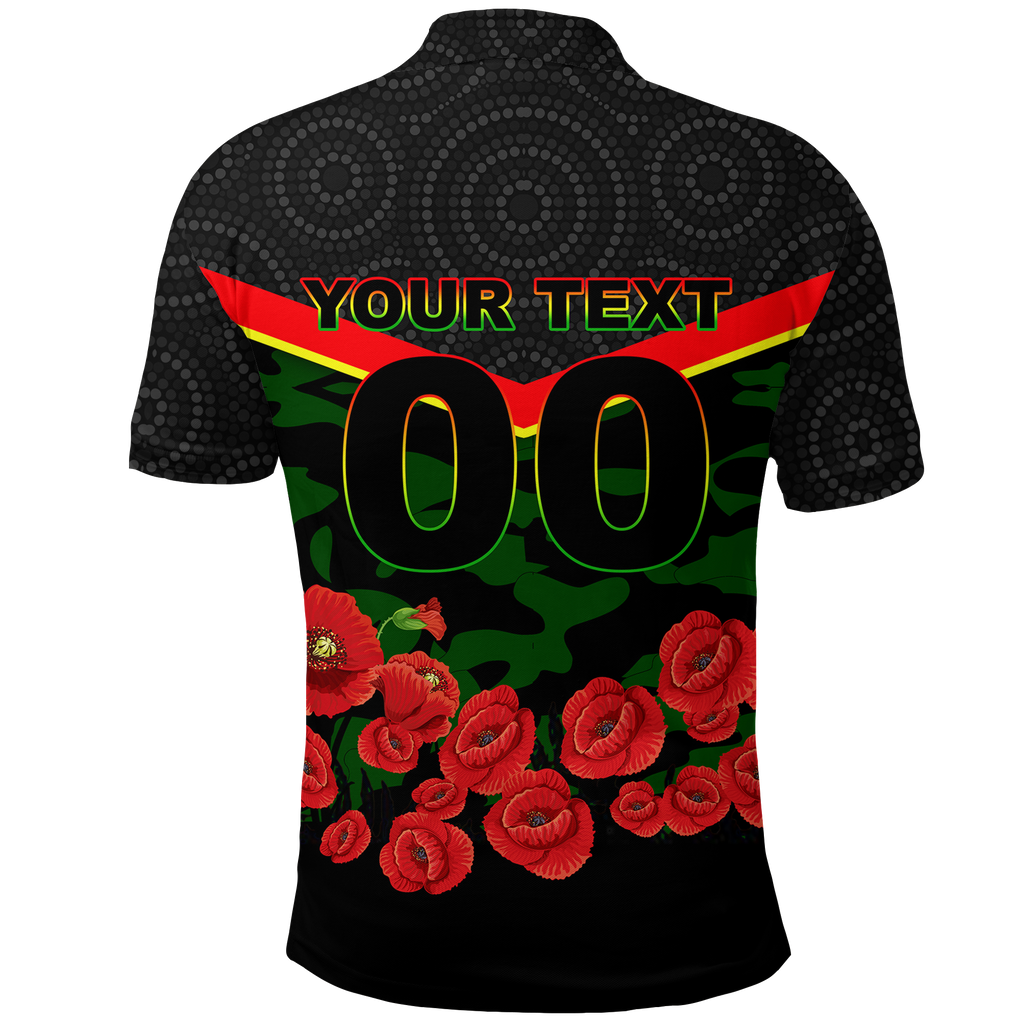 custom-personalised-panthers-anzac-day-polo-shirt-indigenous-art