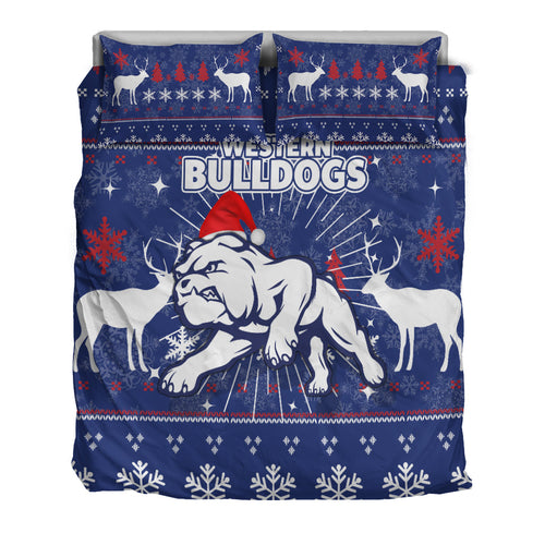 western-bulldogs-bedding-set-christmas-ugly-style