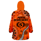 Perth Scorchers ANZAC Day Aboriginal Wearable Blanket Hoodie - LT12