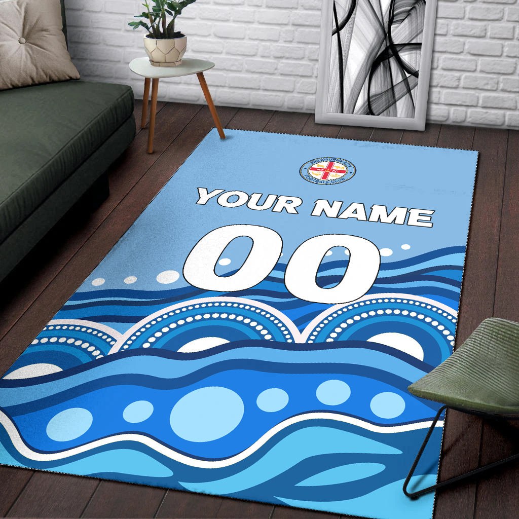 custom-personalised-melbourne-area-rug-indigenous-dot-painting-art
