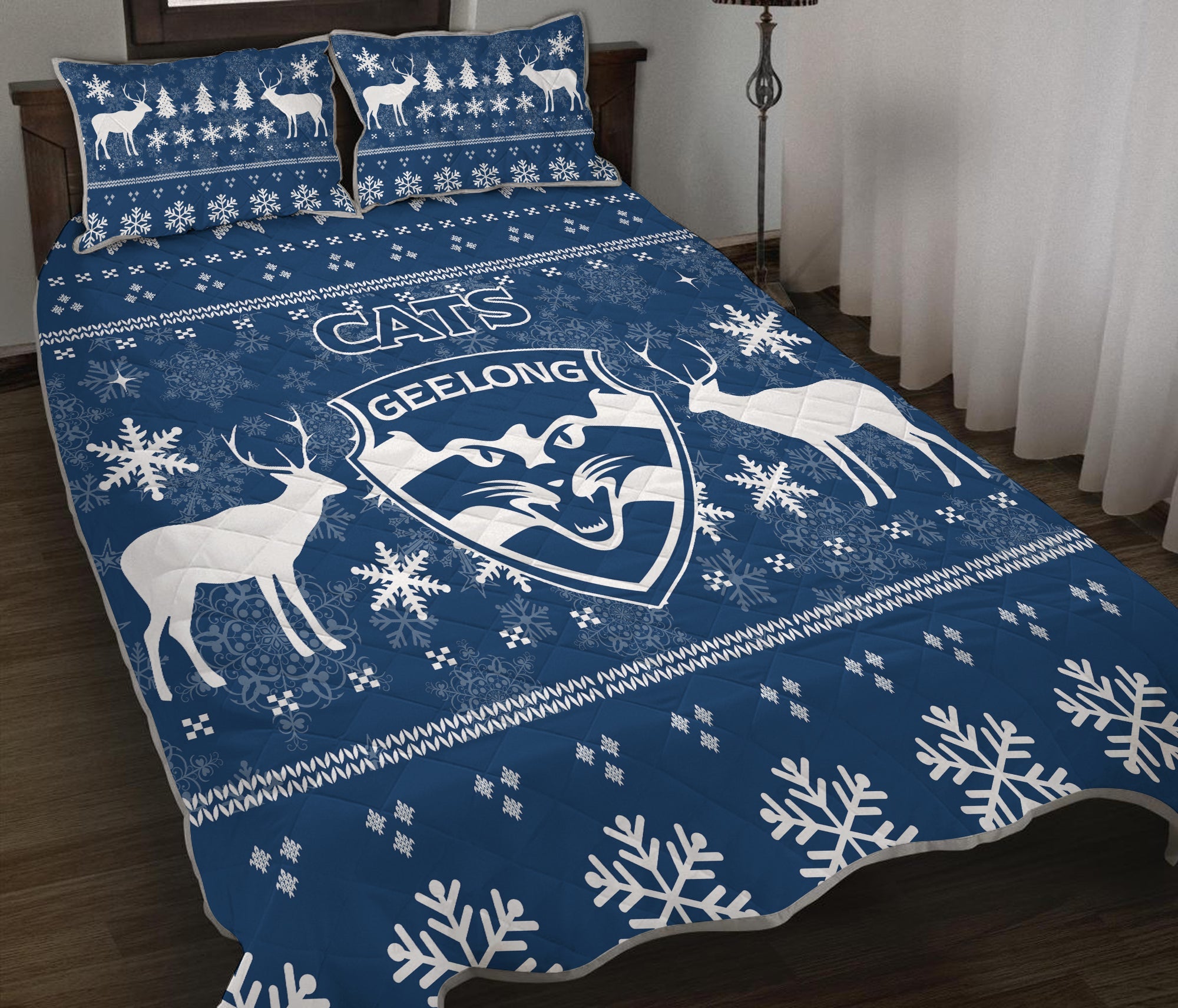 geelong-cats-quilt-bed-set-christmas-ugly-style