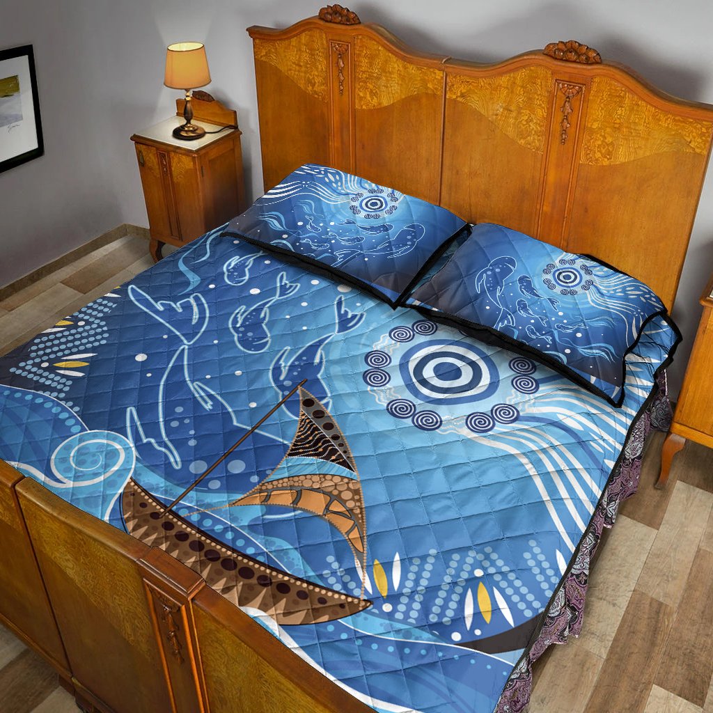quilt-bed-set-aboriginal-view-sea-with-fish-and-boat