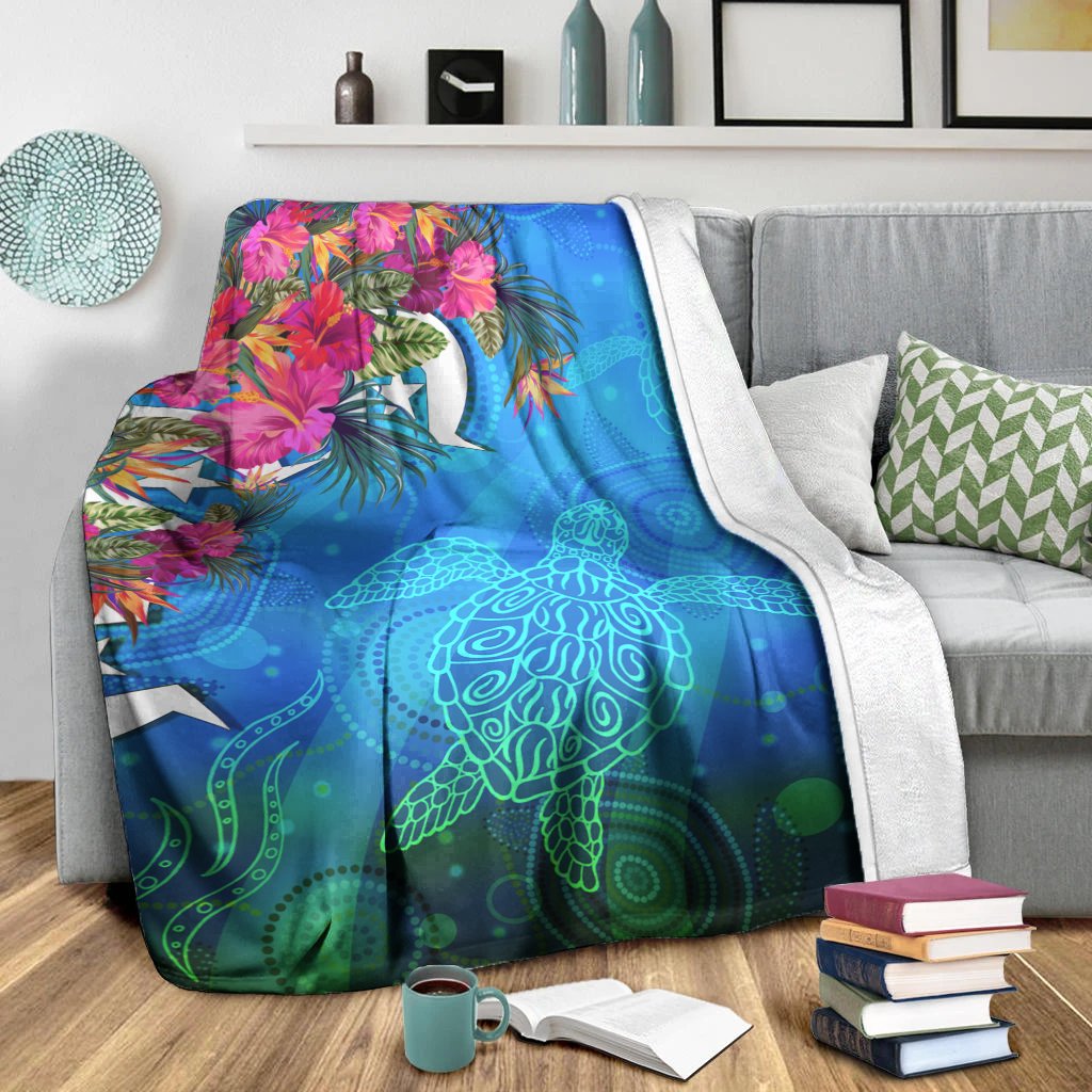premium-blanket-torres-strait-blue-sea-with-hibiscus
