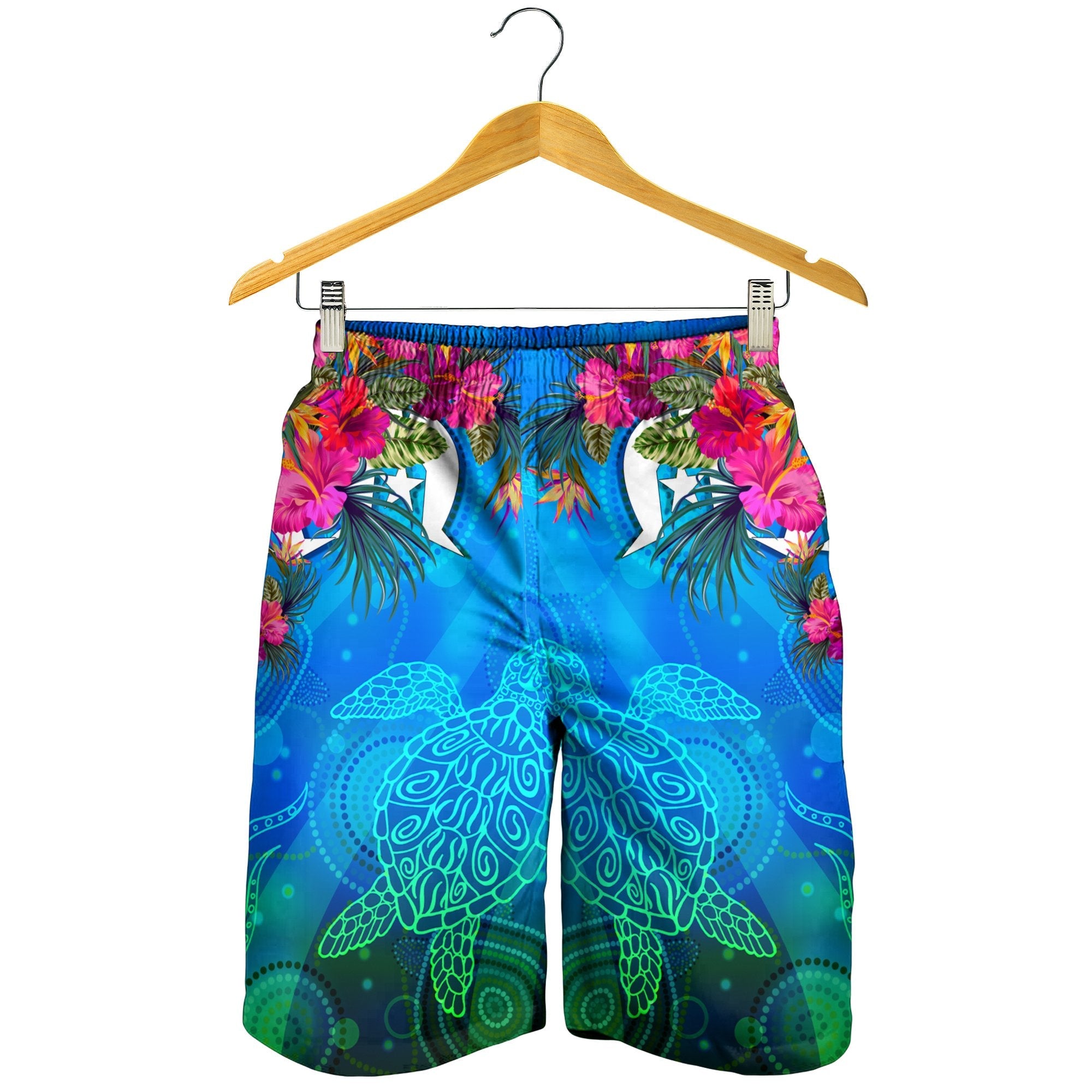 men-short-torres-strait-blue-sea-with-hibiscus