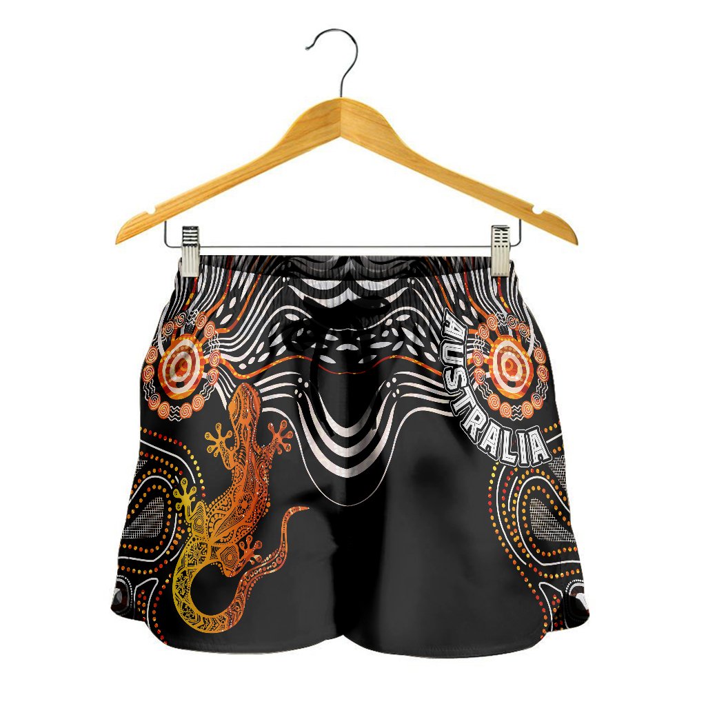Aboriginal Women's Shorts - Lizard Sunshine - Vibe Hoodie
