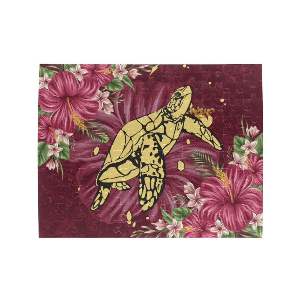 new-zealand-jigsaw-puzzle-turtle-polynesian-hibiscus