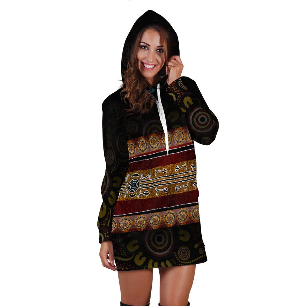 hoodie-dress-aboriginal-dot-panting-art-horizontal-lines