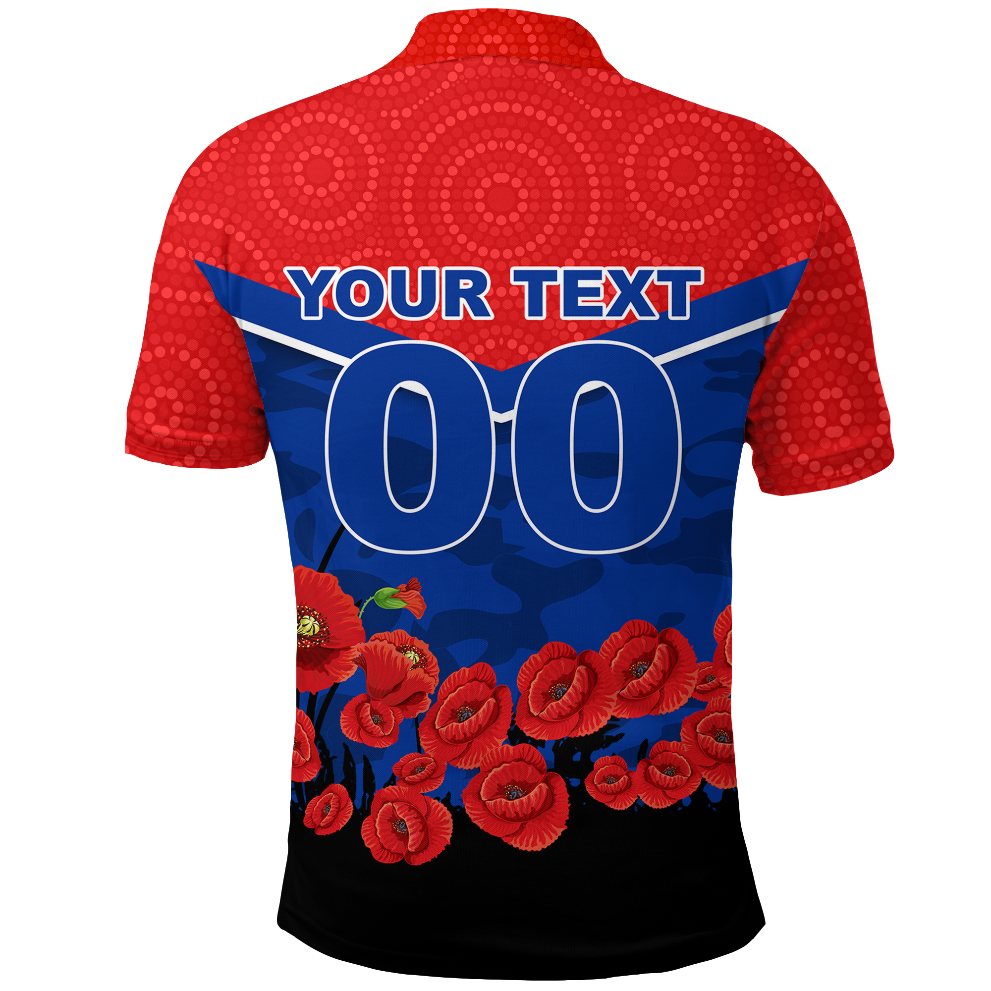 custom-personalised-newcastle-knights-anzac-day-indigenous-art-polo-shirt