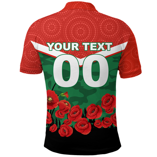 custom-personalised-rabbitohs-anzac-day-polo-shirt-indigenous-art