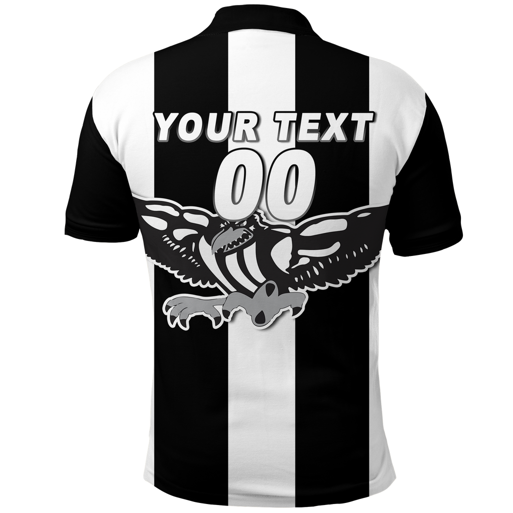 (Custom Personalised) Magpies Busselton Football 2022 Polo Shirt - LT12