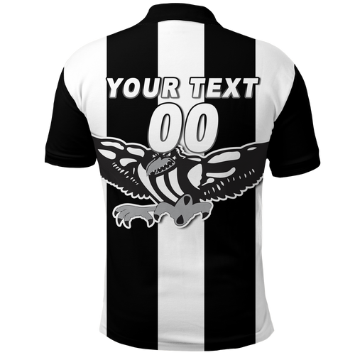 (Custom Personalised) Magpies Busselton Football 2022 Polo Shirt - LT12