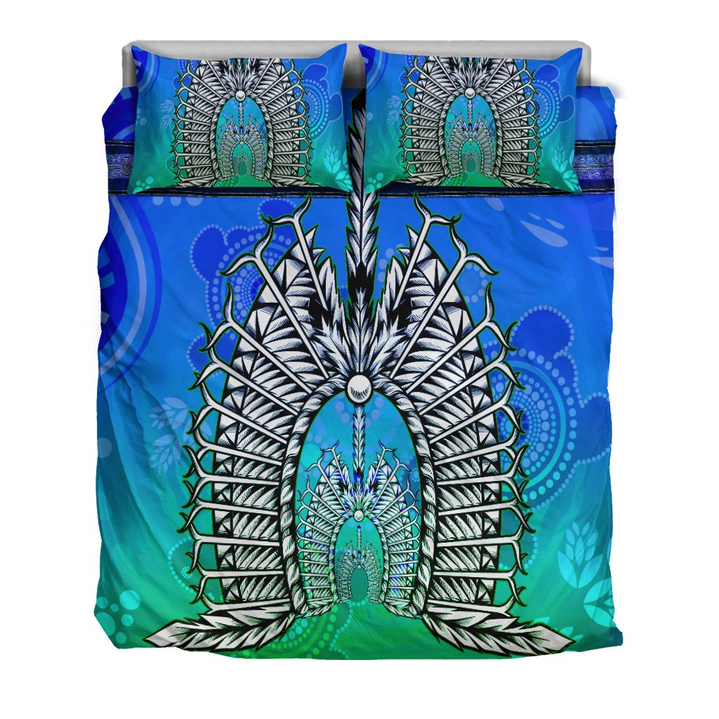 bedding-set-turtle-background-with-dhari-mask