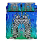bedding-set-turtle-background-with-dhari-mask