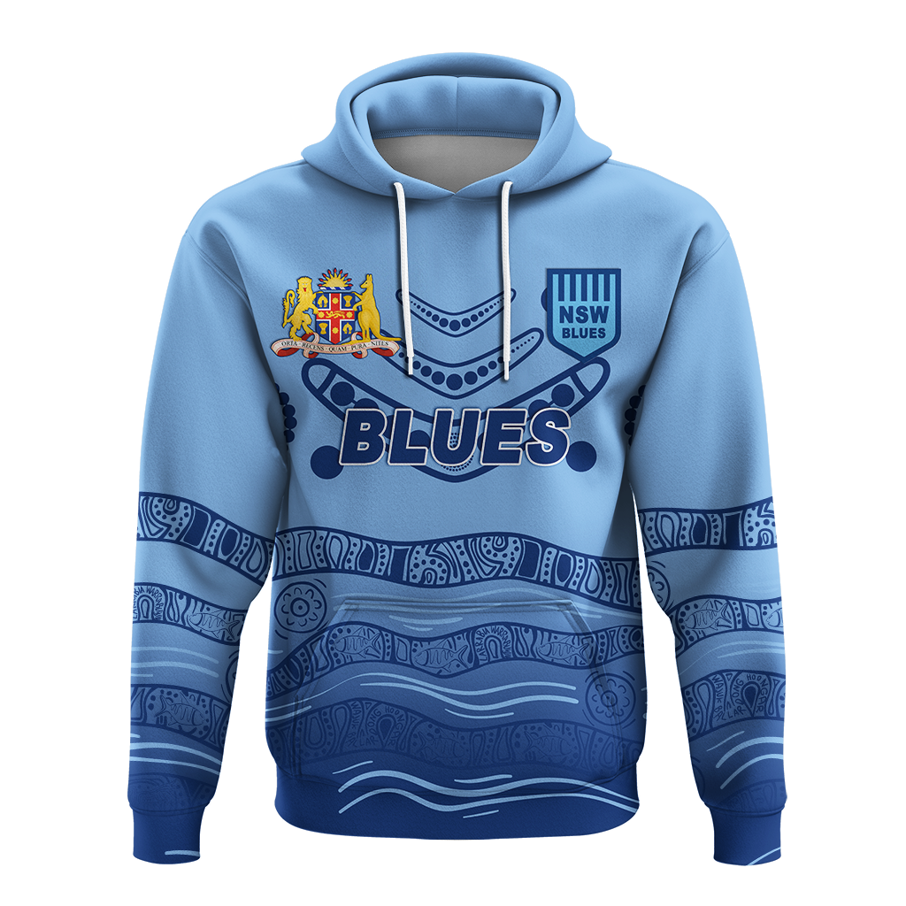 New South Wales Blues Aboriginal  Indigenous Hoodie - LT12