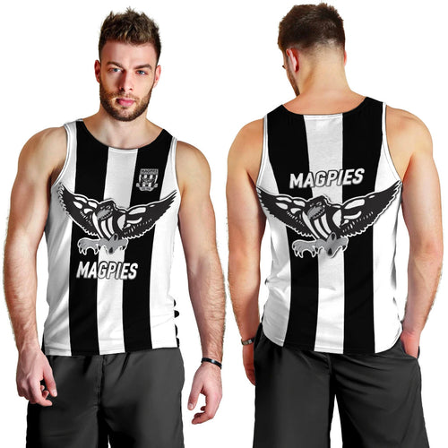 Magpies Busselton Football 2022 Men Tank Top - LT12