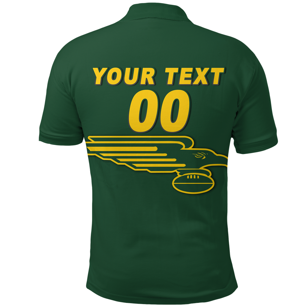 (Custom Personalised) Hawks Football 2022 Augusta Margaret River Polo Shirt - LT12