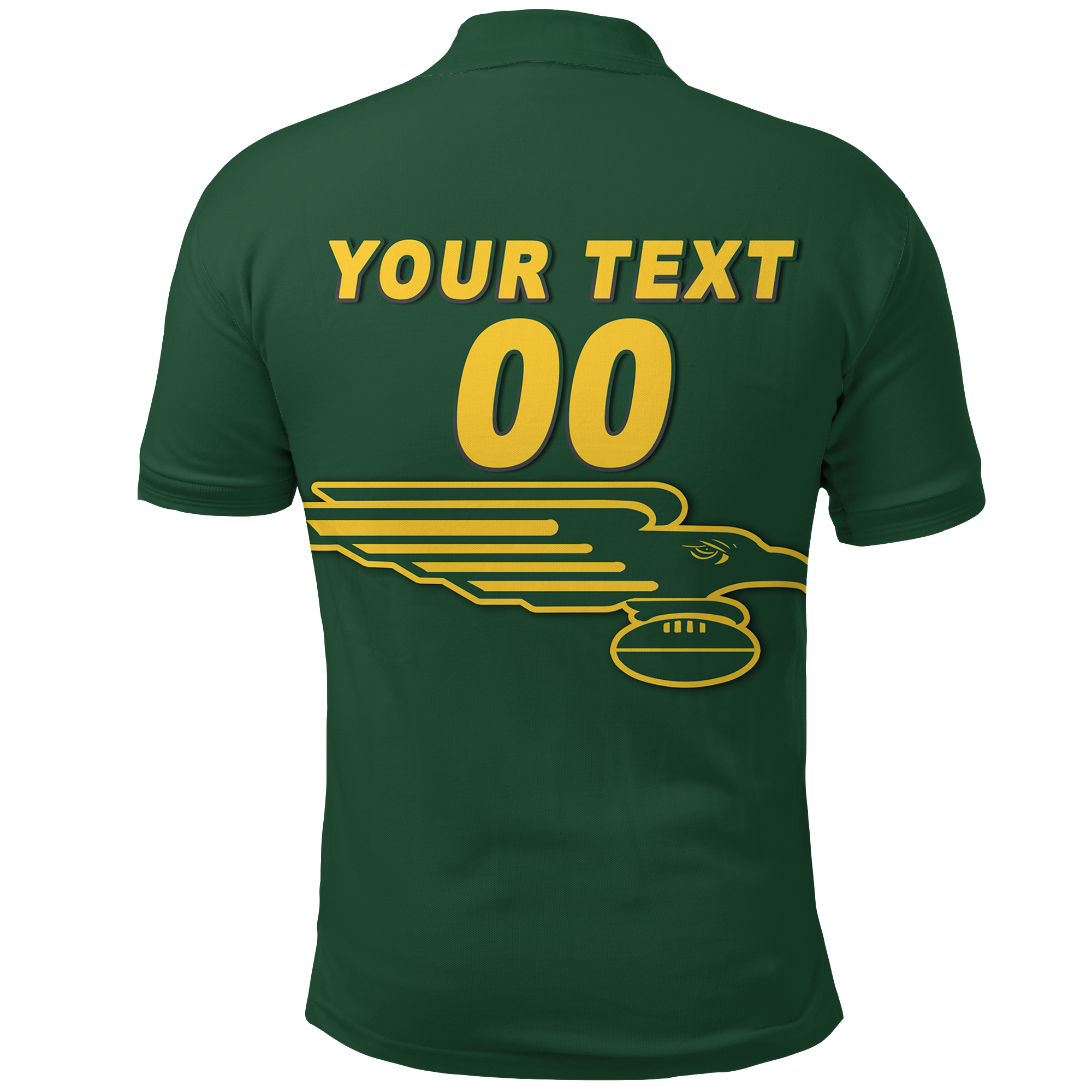 (Custom Personalised) Hawks Football 2022 Augusta Margaret River Polo Shirt - LT12