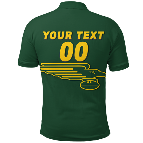 (Custom Personalised) Hawks Football 2022 Augusta Margaret River Polo Shirt - LT12