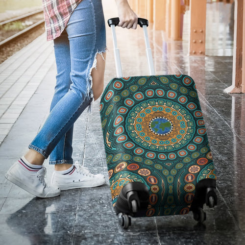 luggage-covers-aboriginal-green-dot-painting-with-earth