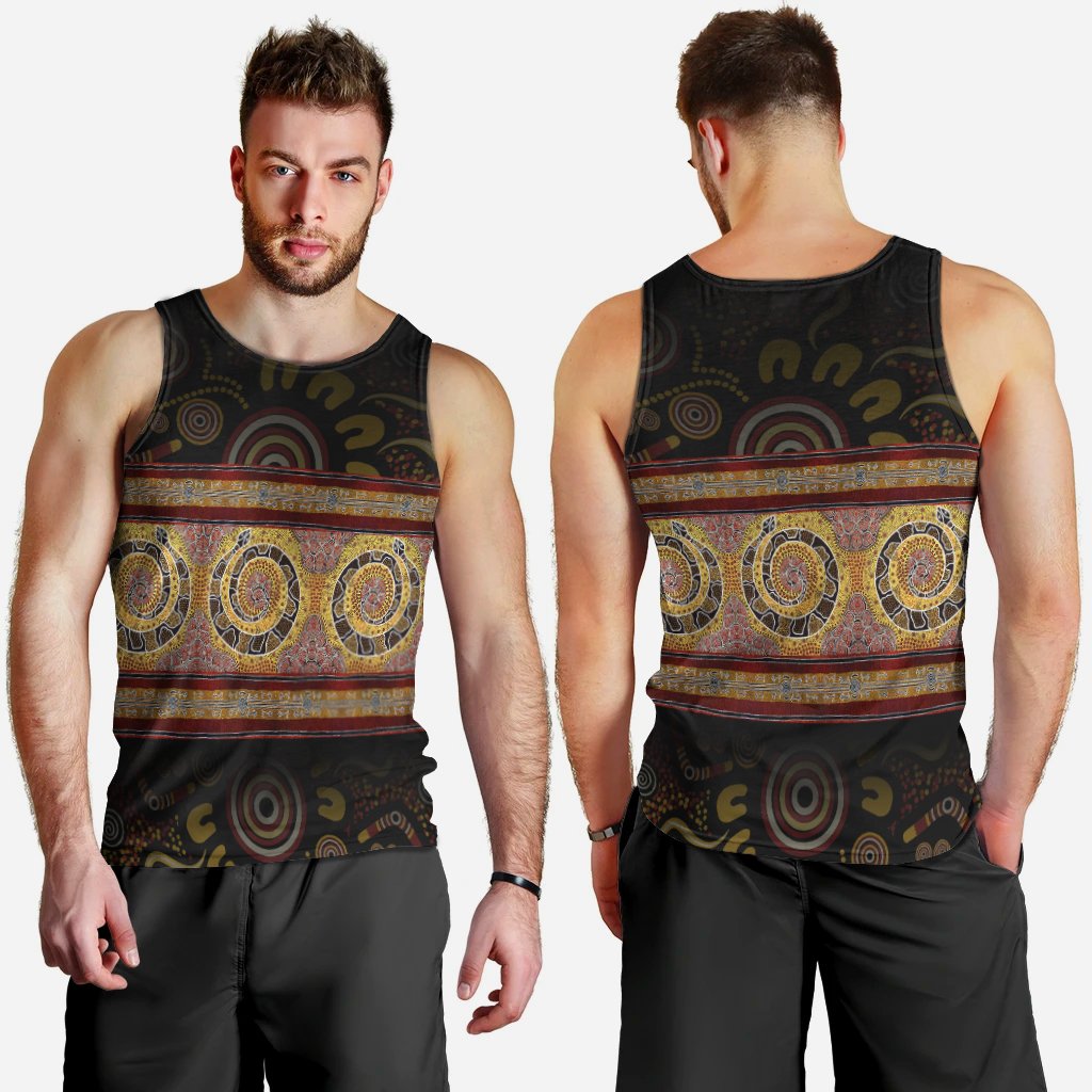 men-tank-snake-dot-panting-art