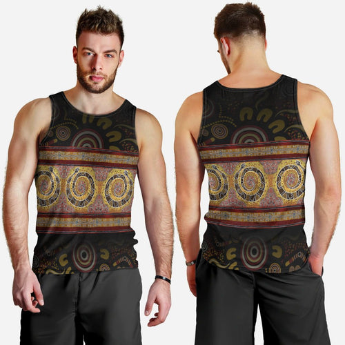 men-tank-snake-dot-panting-art