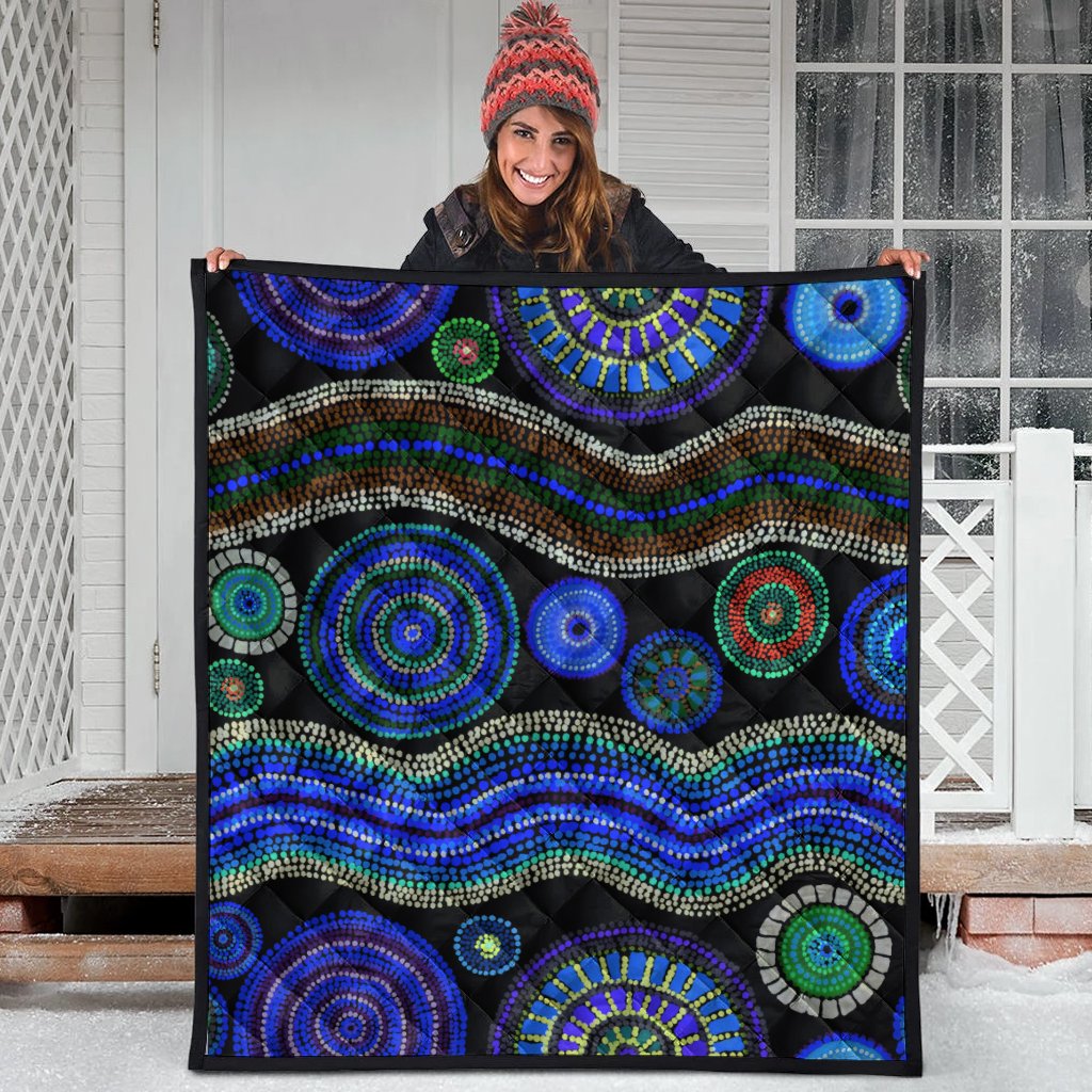 quilts-aboriginal-dot-unique-style-blue