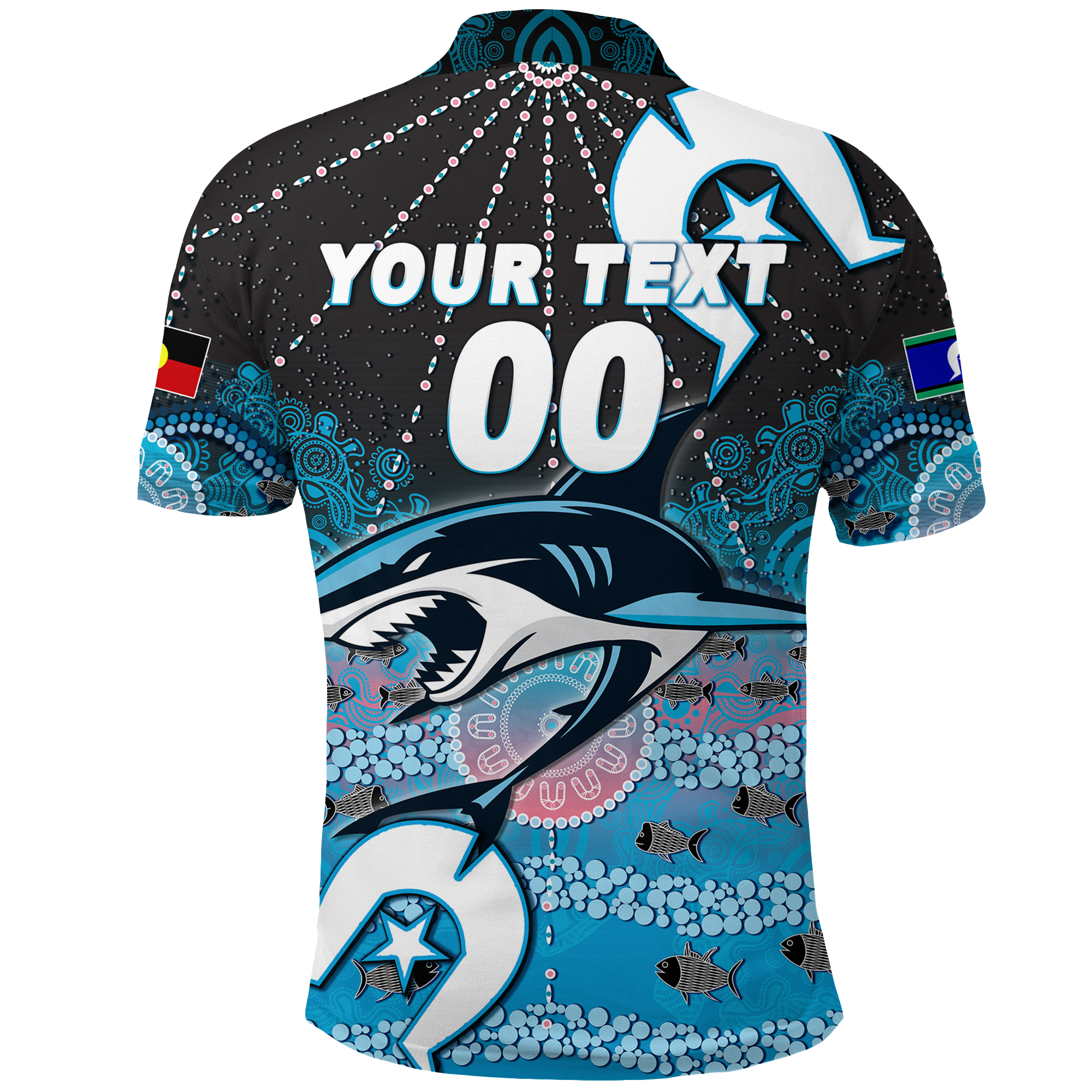 custom-personalised-sharks-rugby-naidoc-2022-aboriginal-polo-shirt