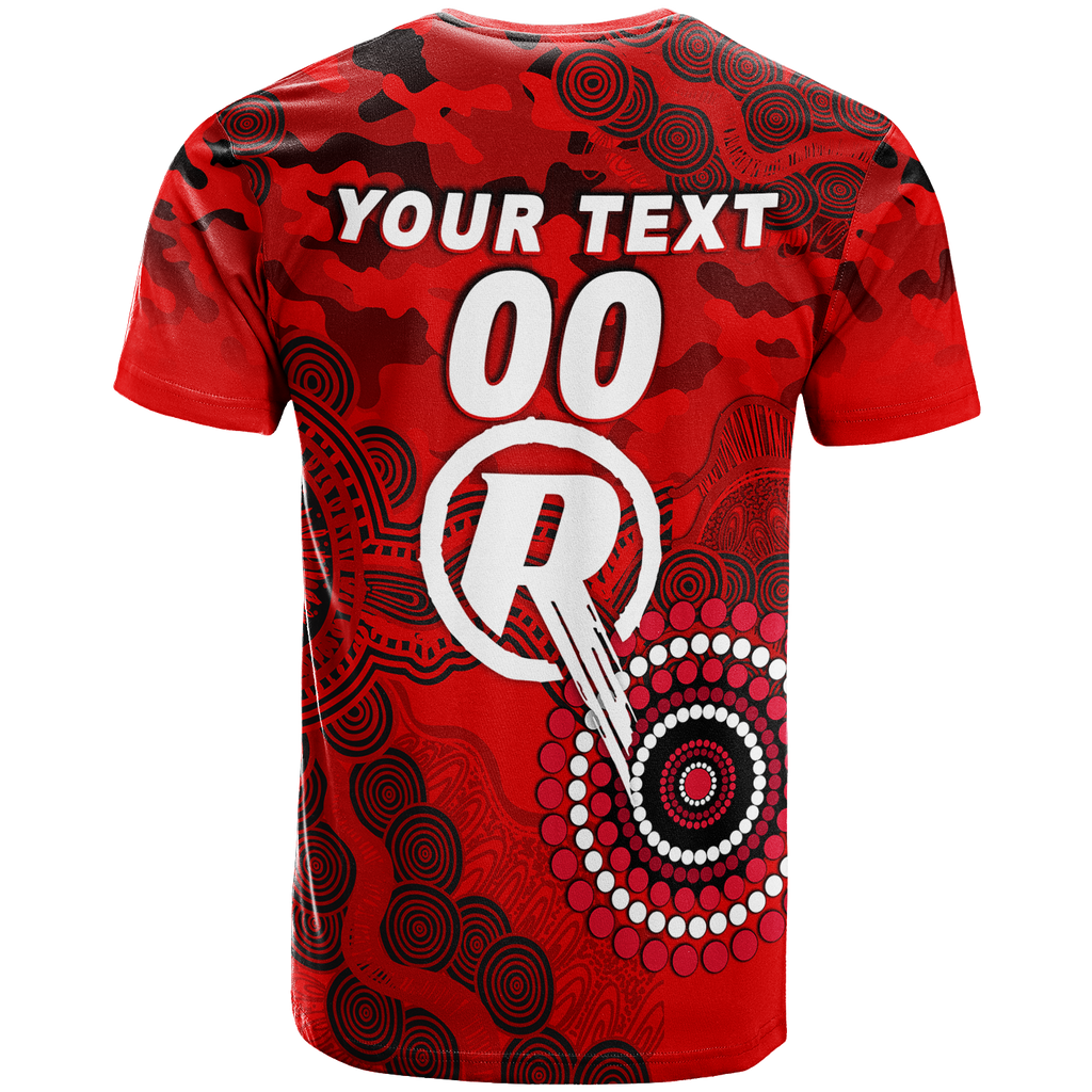 (Custom Personalised) Melbourne Renegades ANZAC Day Aboriginal T-Shirt - LT12