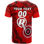 (Custom Personalised) Melbourne Renegades ANZAC Day Aboriginal T-Shirt - LT12