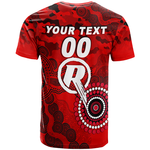 (Custom Personalised) Melbourne Renegades ANZAC Day Aboriginal T-Shirt - LT12