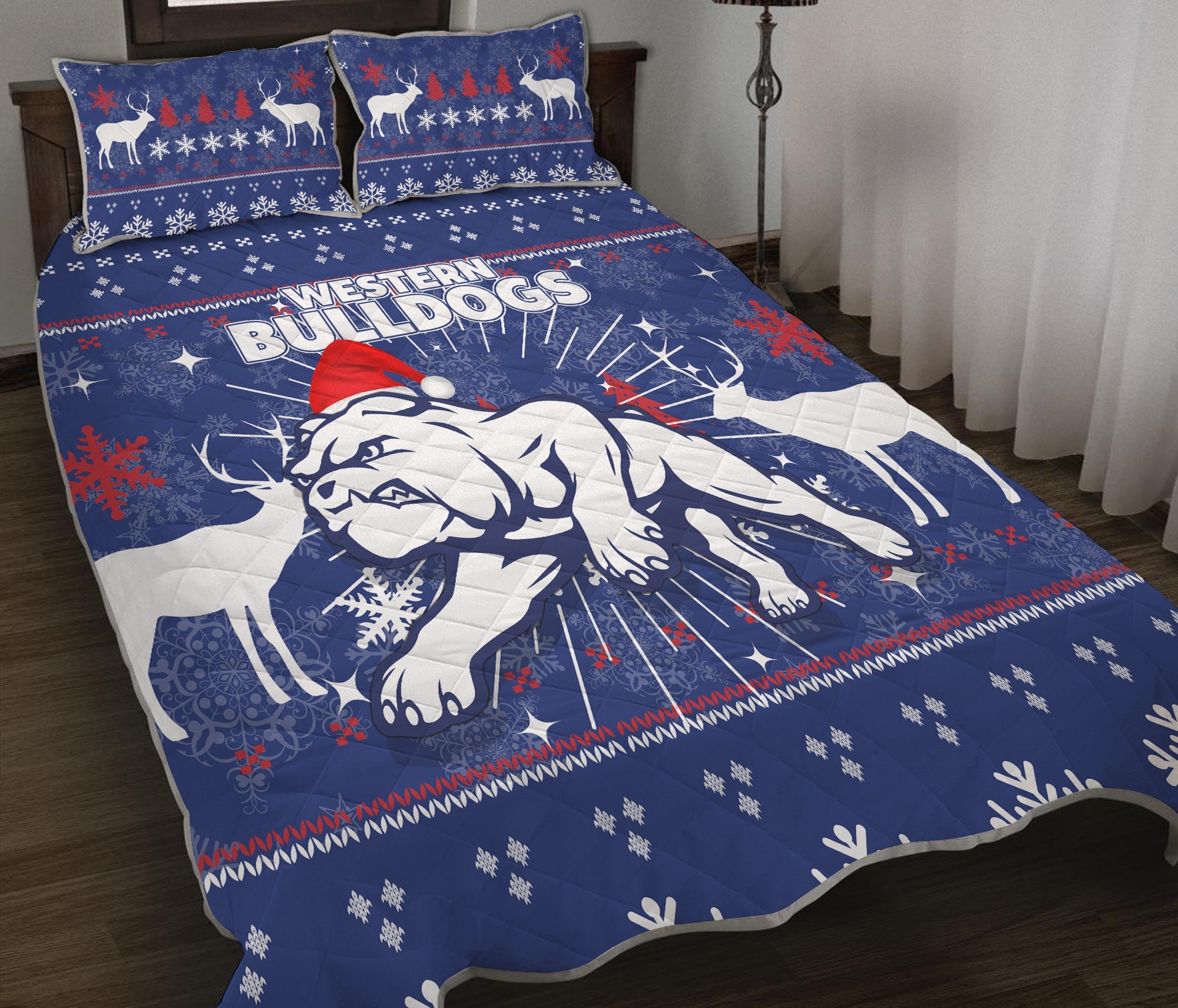 western-bulldogs-quilt-bed-set-christmas-ugly-style