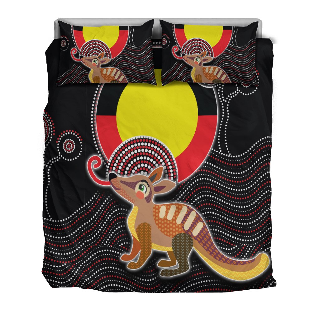 aboriginal-bedding-set-numbat-with-aboriginal-flag