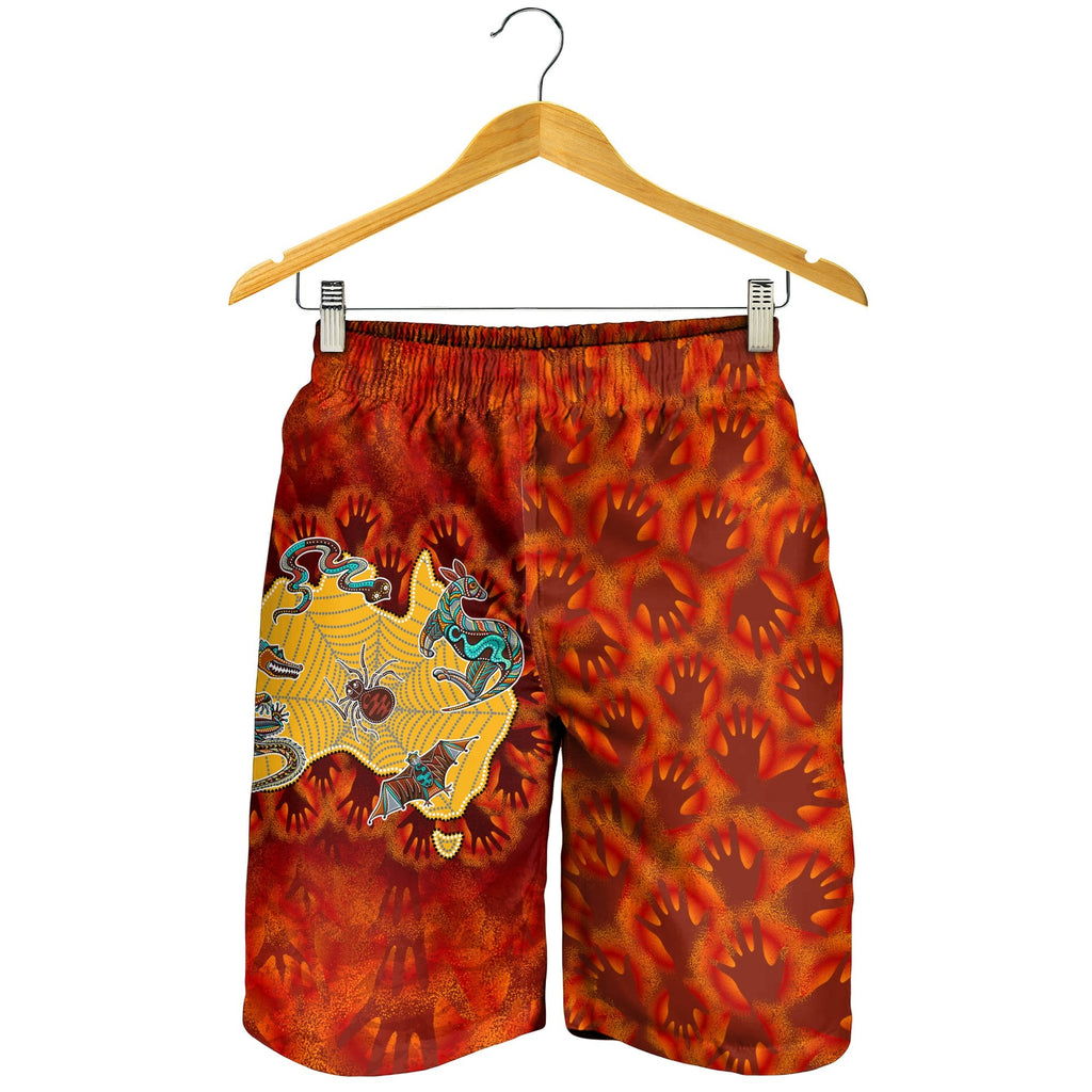 aboriginal-mens-shorts-australia-map-hand-patterns-spider-web