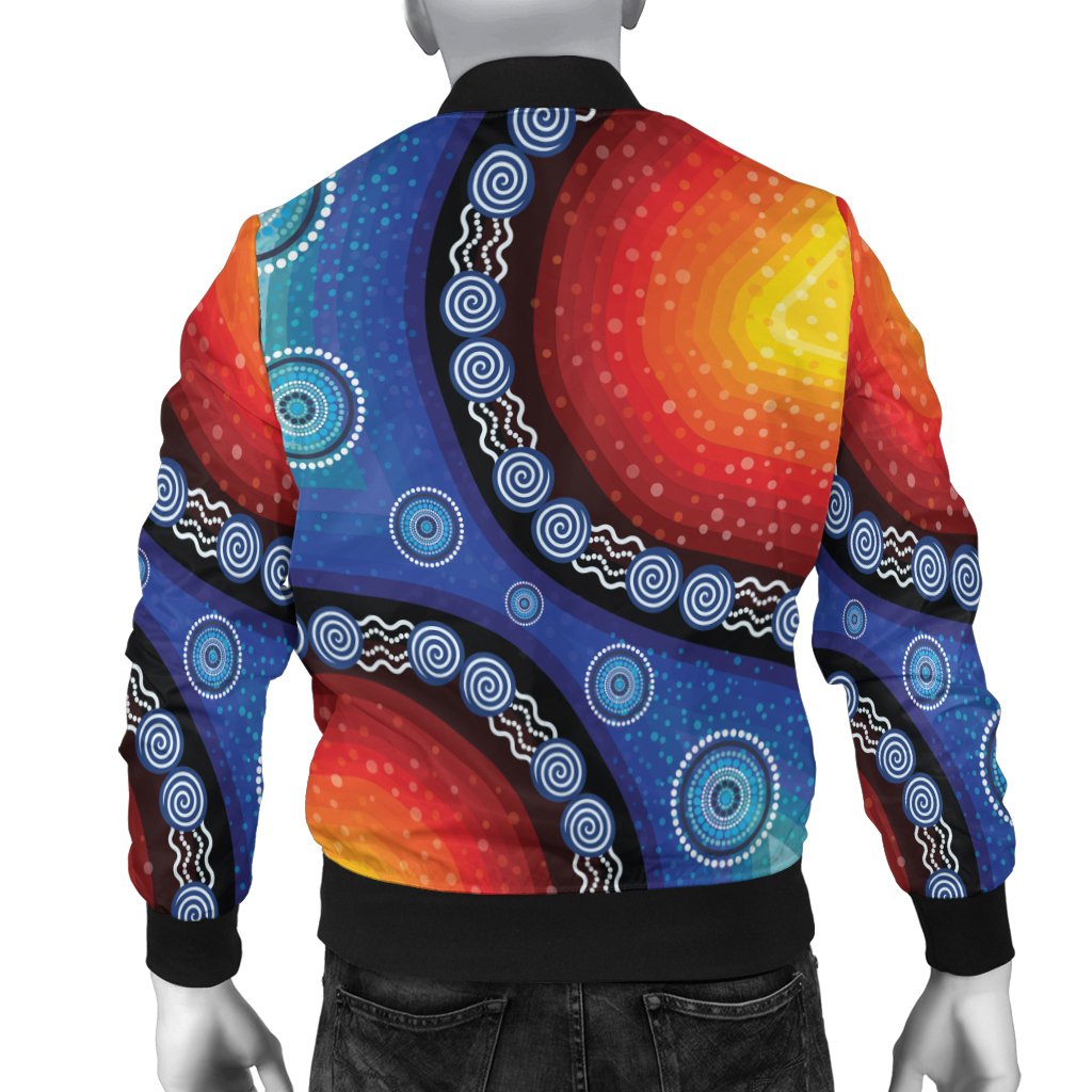 bomber-jacket-aboriginal-color-dot-painting